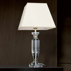 ORION Bordlamper > Pokal bordlampe med krystal, guld/creme