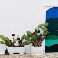 Zafferano Udendørs Spot > Poldina LED-lampe med jordspyd, batteri, corten