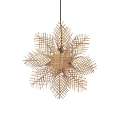 PR Home Julepynt|Vinduesdekoration > Carol dekostjerne af rattan Ø 46 cm