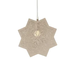 Julepynt|Vinduesdekoration ^ PR Home Elvira dekostjerne af metal, beige