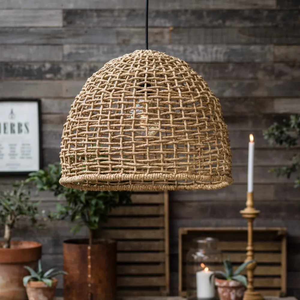 PR Home Pendellamper|Pendellamper > Hængelampe Cebu, Ø 57 cm, Lampakanay-skærm, IP20