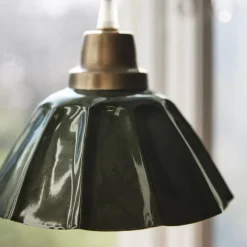 Pendellamper|Pendellamper ^ PR Home Hængelampe Ester, grøn, Ø 17 cm, jern, stik