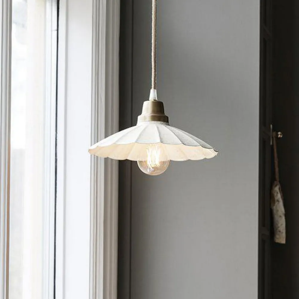 PR Home Pendellamper > Hængelampe Ester, offwhite, Ø 24 cm, jern stik