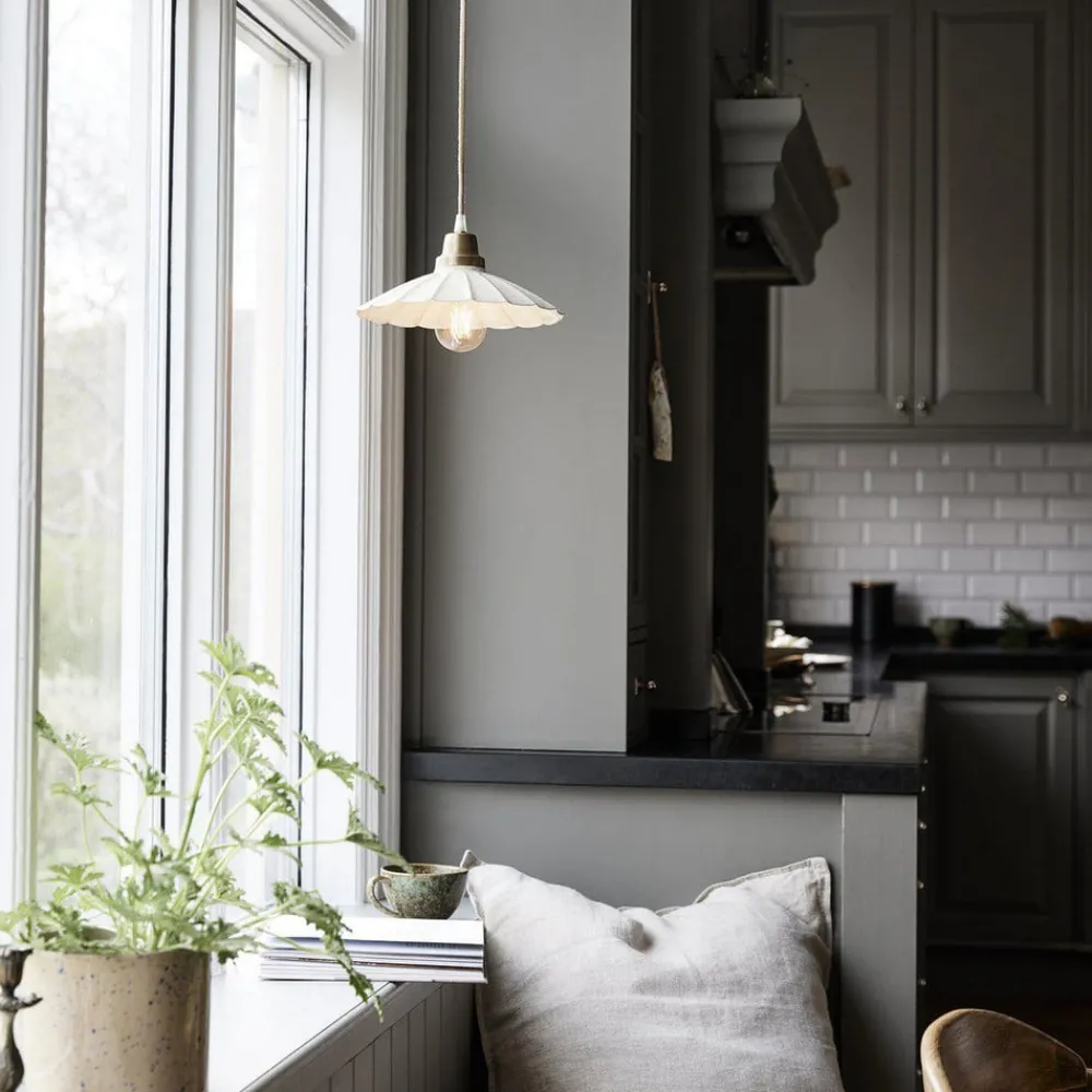 PR Home Pendellamper > Hængelampe Ester, offwhite, Ø 24 cm, jern stik