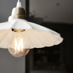 PR Home Pendellamper > Hængelampe Ester, offwhite, Ø 24 cm, jern stik