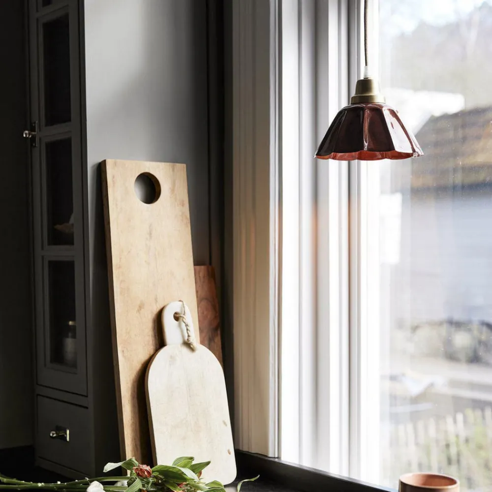 PR Home Pendellamper|Pendellamper > Hængelampe Ester, terracotta, Ø 17 cm, jernstik