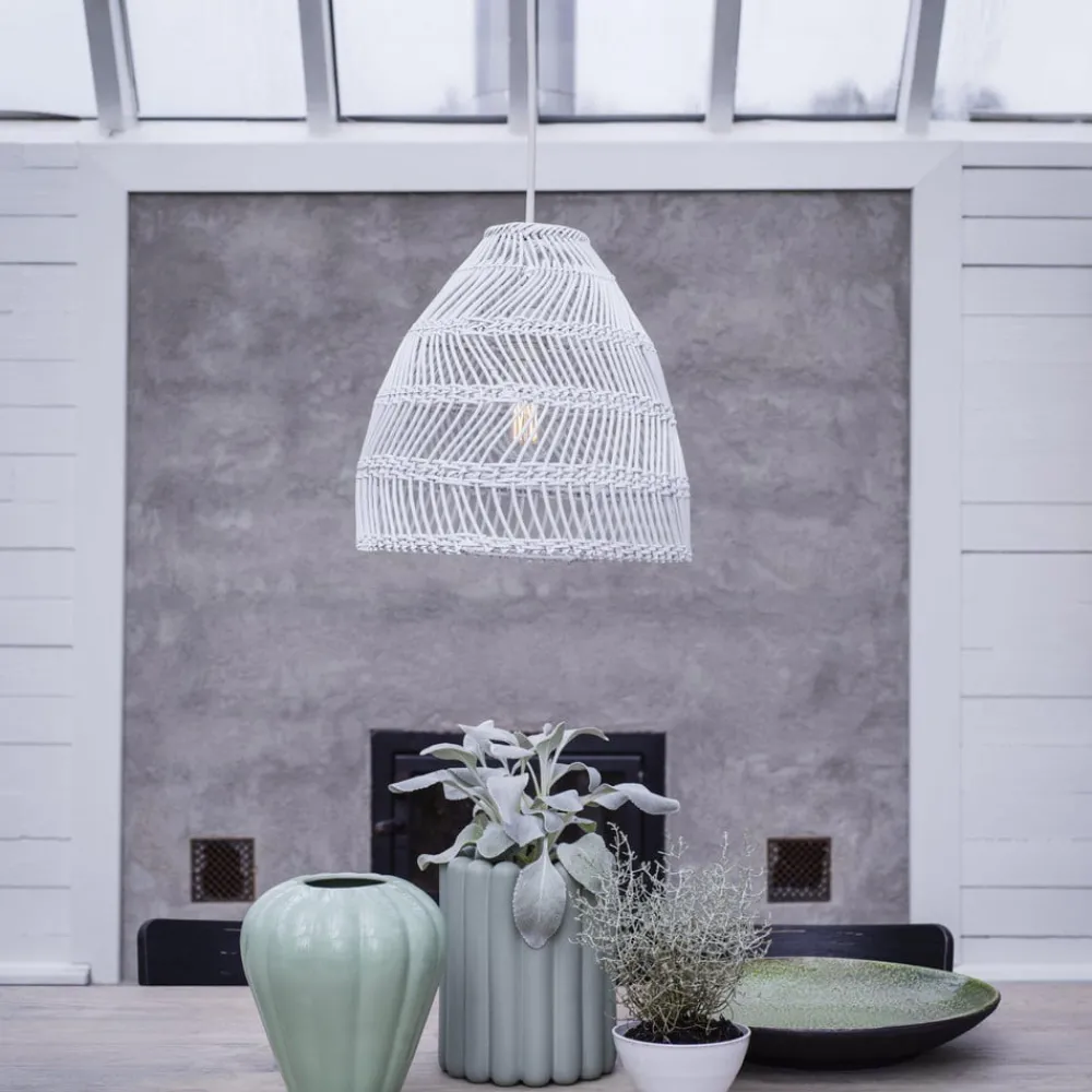 PR Home Udendørs Pendellamper > hængelampe, Maja Outdoor, Ø 53 cm, hvid, rattan