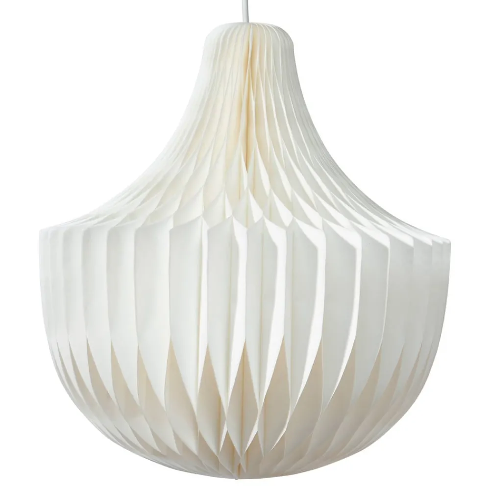 Pendellamper ^ PR Home hængelampe Vicky, hvid, papir, Ø 40 cm, 3 x E14
