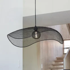 PR Home Pendellamper > Hængelampe Vivi, Ø 79 cm, sort, metal