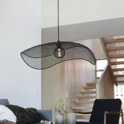 PR Home Pendellamper > Hængelampe Vivi, Ø 79 cm, sort, metal