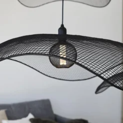 PR Home Pendellamper > Hængelampe Vivi, Ø 79 cm, sort, metal