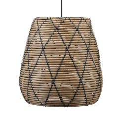 PR Home Udendørs Pendellamper|Terrassebelysning > Lollo udendørs pendel, naturligt rattan-look, Ø 38 cm