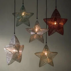 Julepynt|Vinduesdekoration ^ PR Home Rigel dekostjerne af metal Ø 50 cm grøn
