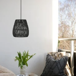 PR Home Udendørs Pendellamper > Saigon udendørs hængelampe sort Ø28cm kabel 2,5m