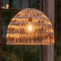 PR Home Udendørs Pendellamper|Terrassebelysning > udendørs hængelampe Lace naturfiber, stikledning, Ø46cm