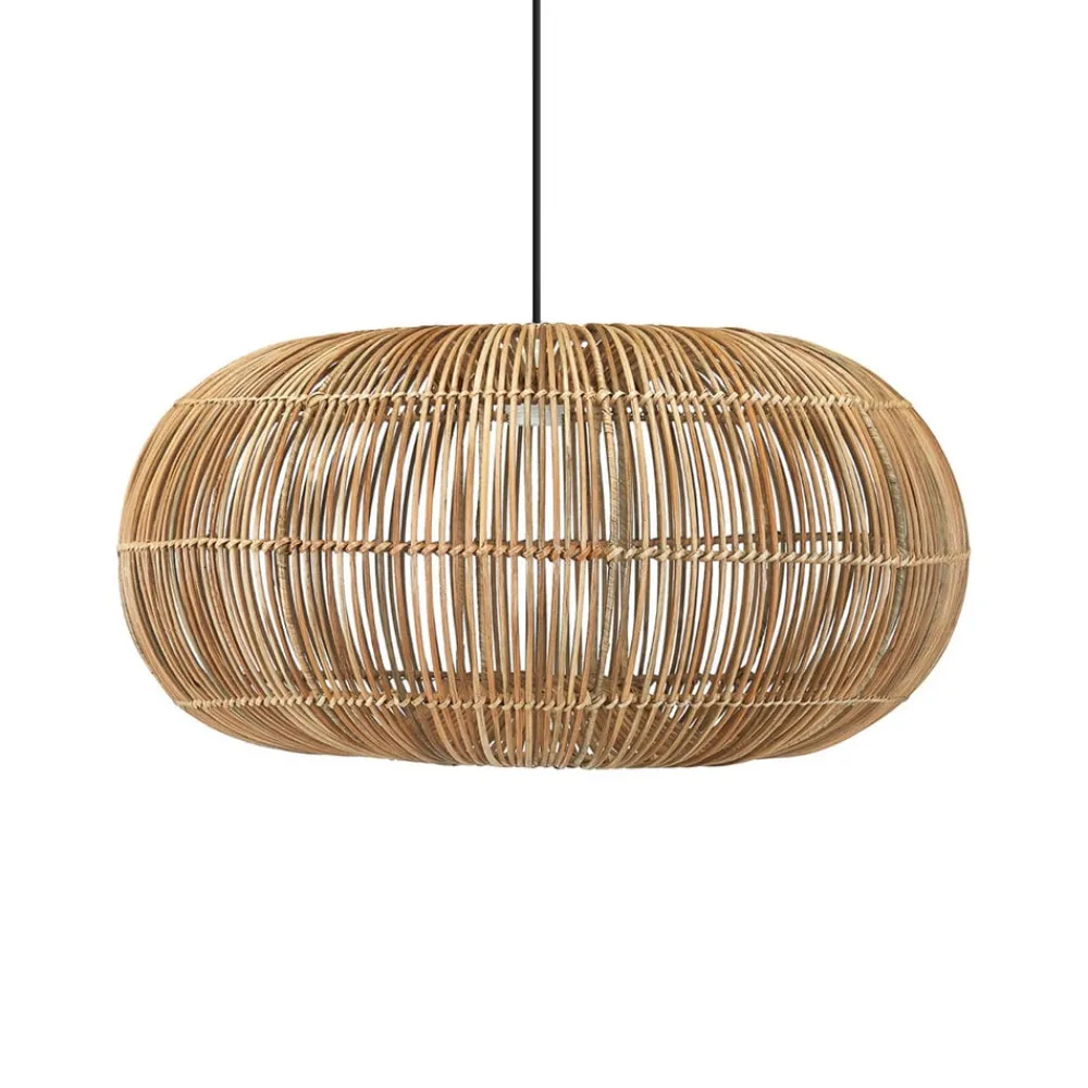 PR Home Udendørs Pendellamper > Zuri udendørs pendel, rattan, Ø 61 cm, stikprop