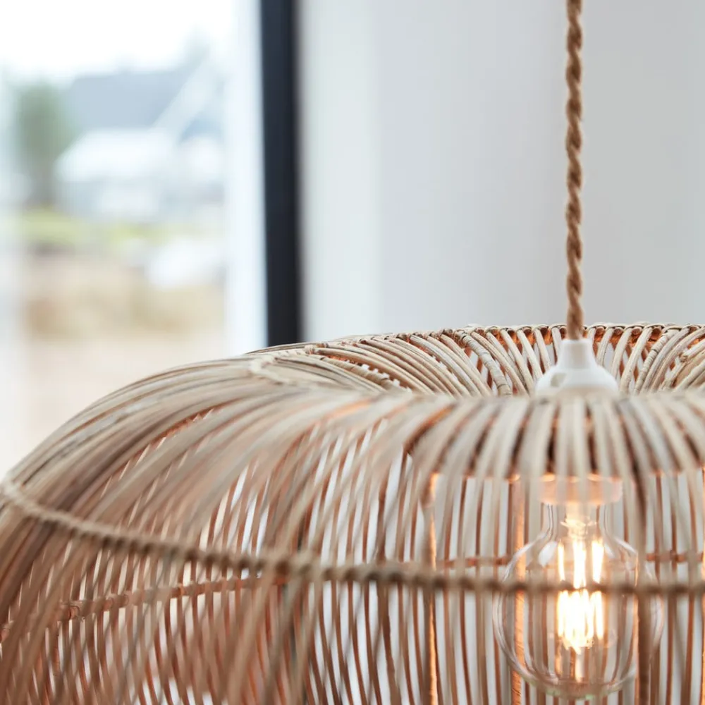 PR Home Udendørs Pendellamper > Zuri udendørs pendel, rattan, Ø 61 cm, stikprop