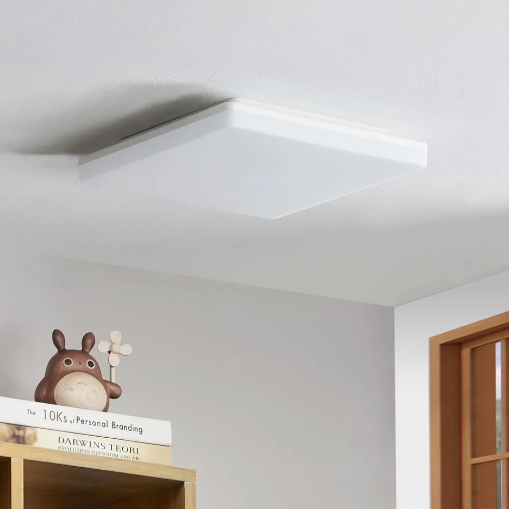 PRIOS Arbejdsrum/Kontor|Loftlamper > Artin LED-loftlampe, sensor, kantet, 28 cm