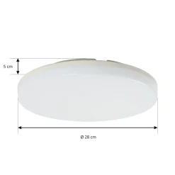 PRIOS Arbejdsrum/Kontor|Loftlamper > Artin LED-loftlampe, sensor, rund, 28 cm