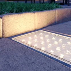 PRIOS Nedgravet Udebelysning|Udendørs Spot > Ewgenie LED-nedgravningslampe, 20 x 10 cm