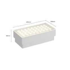 PRIOS Nedgravet Udebelysning|Udendørs Spot > Ewgenie LED-nedgravningslampe, 20 x 10 cm