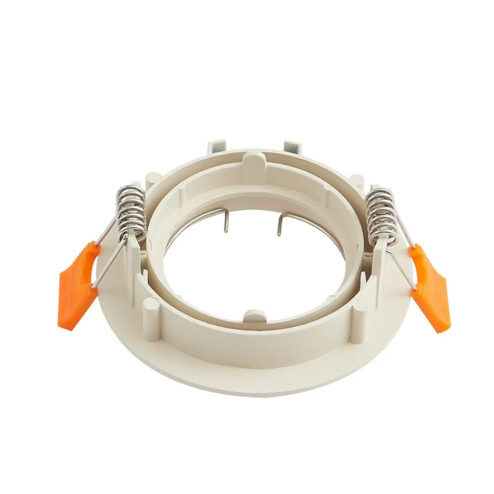 PRIOS Gang|Loftlamper > forsænket loftlampe Fibur, beige, aluminium, Ø 8,2 cm