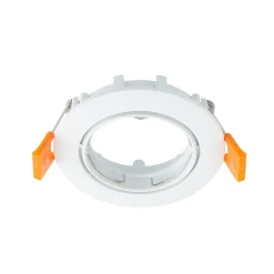 PRIOS Gang|Loftlamper > forsænket loftlampe Fibur, hvid, aluminium, Ø 8,2 cm