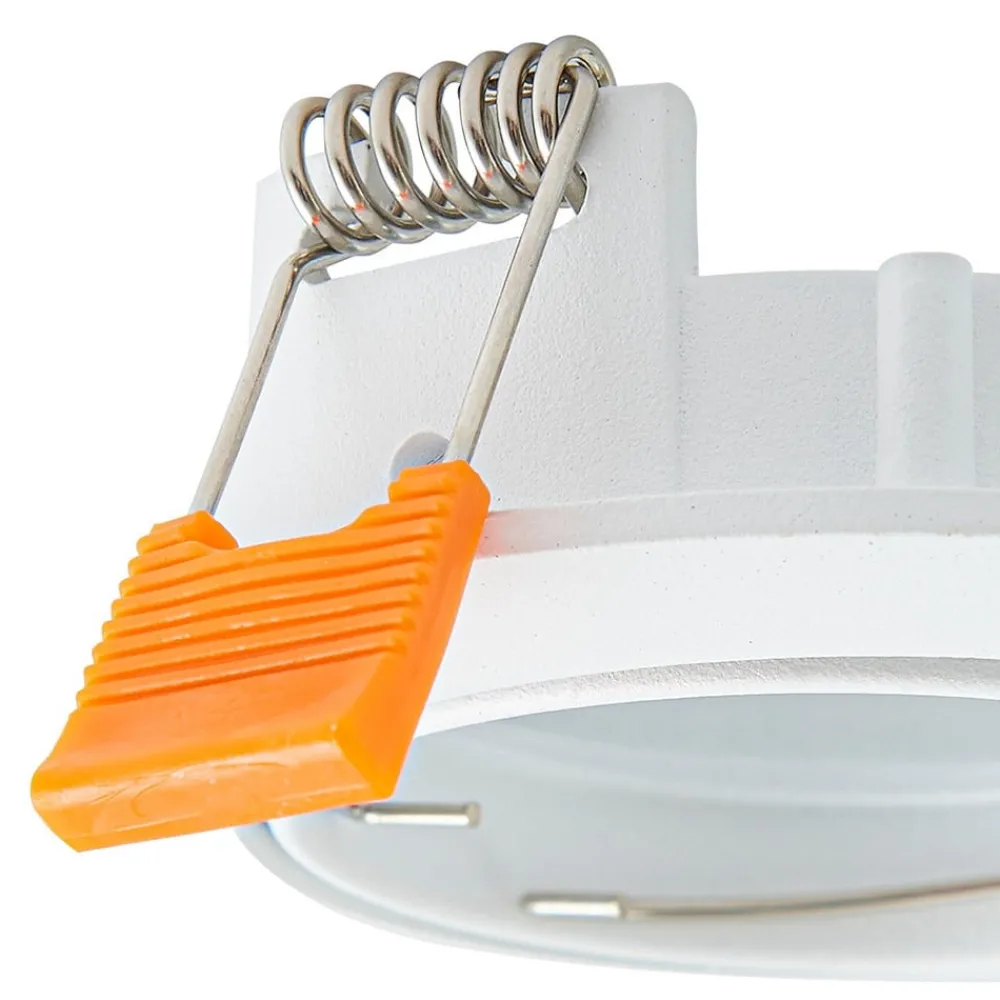 PRIOS Gang|Loftlamper > forsænket loftlampe Fibur, hvid, aluminium, Ø 8,2 cm
