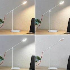 Arbejdsrum/Kontor|Bordlamper ^ PRIOS Ihario CCT LED-bordlampe, kan dæmpes, hvid
