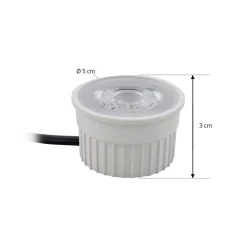 PRIOS Loftlamper|Loftlamper > indbygget loftspot Fibur med LED-modul, beige, sæt med 10 stk