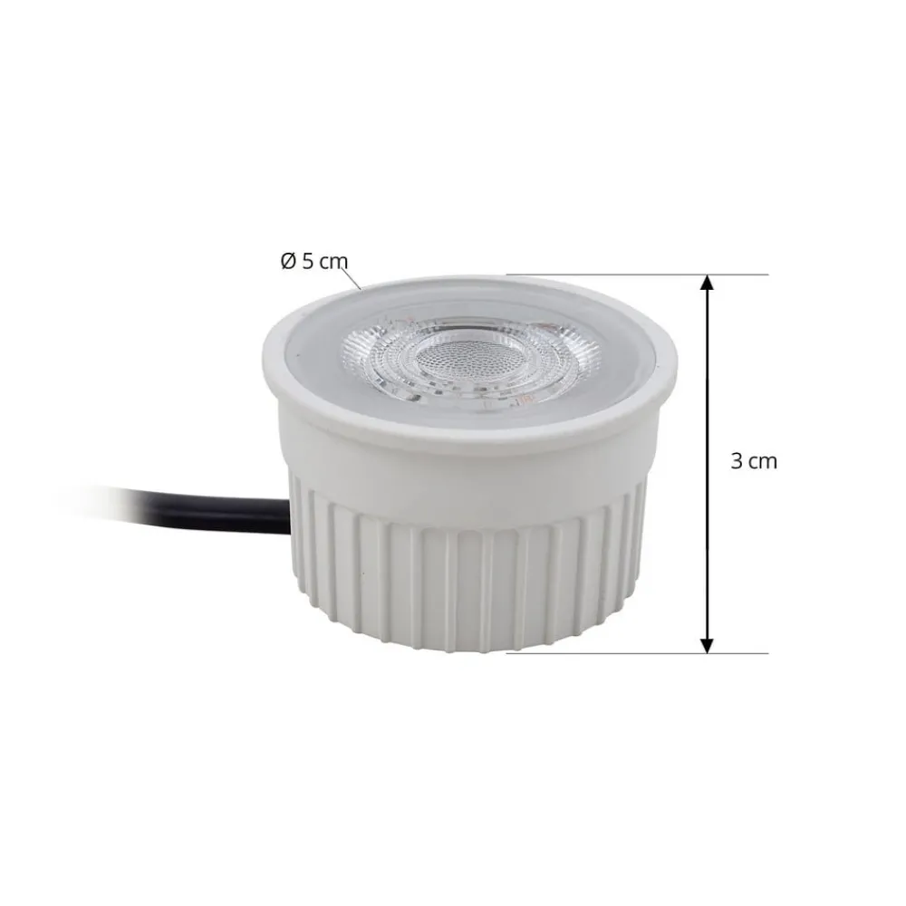 PRIOS Loftlamper|Loftlamper > indbygget loftspot Fibur med LED-modul, beige, sæt med 10 stk