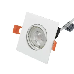 PRIOS Gang|Loftlamper > indbygningslampe Fibur, hvid, 9 cm, GU10