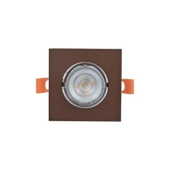 Gang|Loftlamper ^ PRIOS indbygningslampe Fibur, bronze mat, 9 cm, GU10