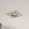 PRIOS Gang|Loftlamper > indbygningslampe Fibur, beige, 9 cm, GU10