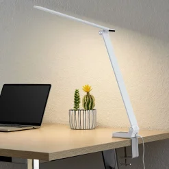 PRIOS Arbejdsrum/Kontor|Bordlamper > LED-bordlampe Tamarin, højde 40 cm, hvid, dæmpbar