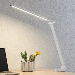 PRIOS Arbejdsrum/Kontor|Bordlamper > LED-bordlampe Tamarin, højde 40 cm, hvid, dæmpbar