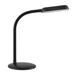 PRIOS Arbejdsrum/Kontor|Bordlamper > LED genopladelig bordlampe Opira, sort, USB, touchdæmper
