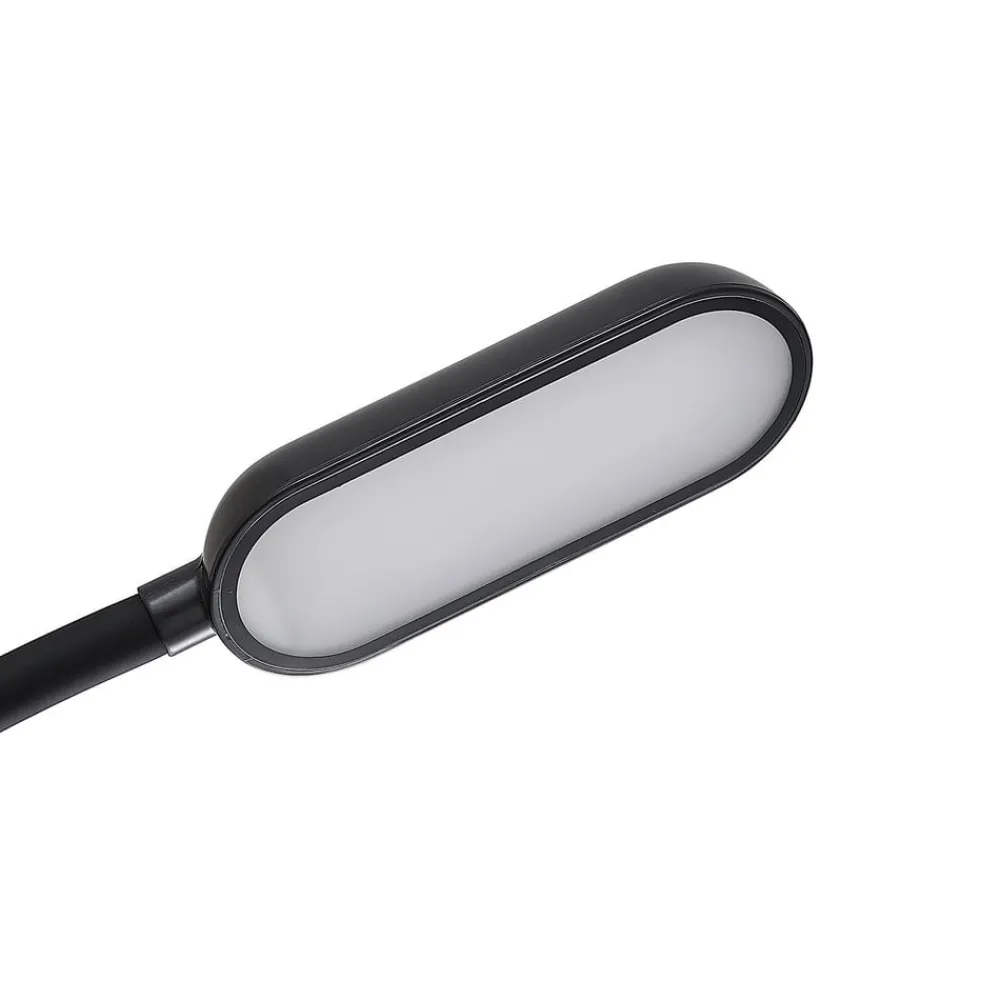 PRIOS Arbejdsrum/Kontor|Bordlamper > LED genopladelig bordlampe Opira, sort, USB, touchdæmper