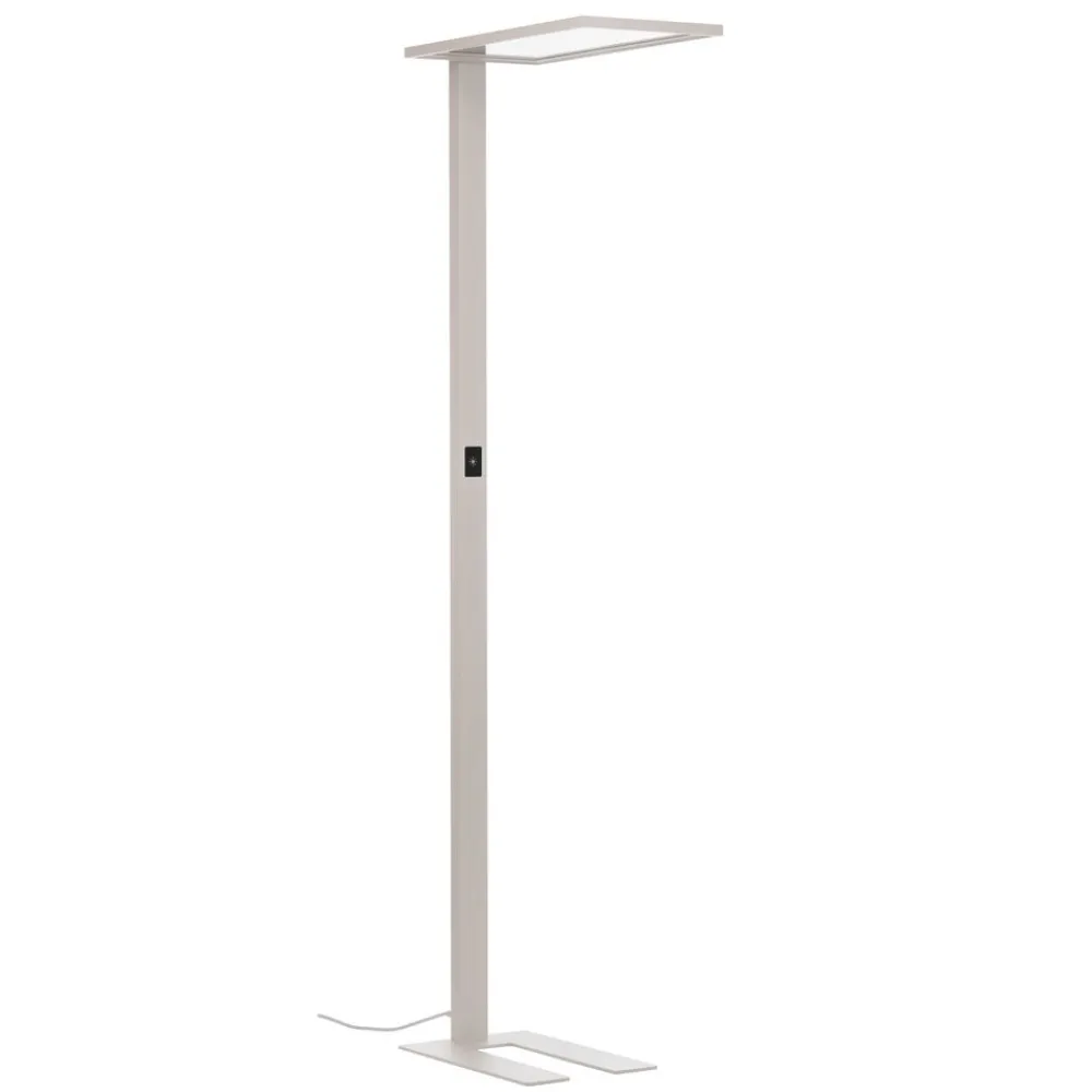 Gulvlamper ^ PRIOS LED-gulvlampe til kontor Taronis, hvid, 195 cm, dæmpbar