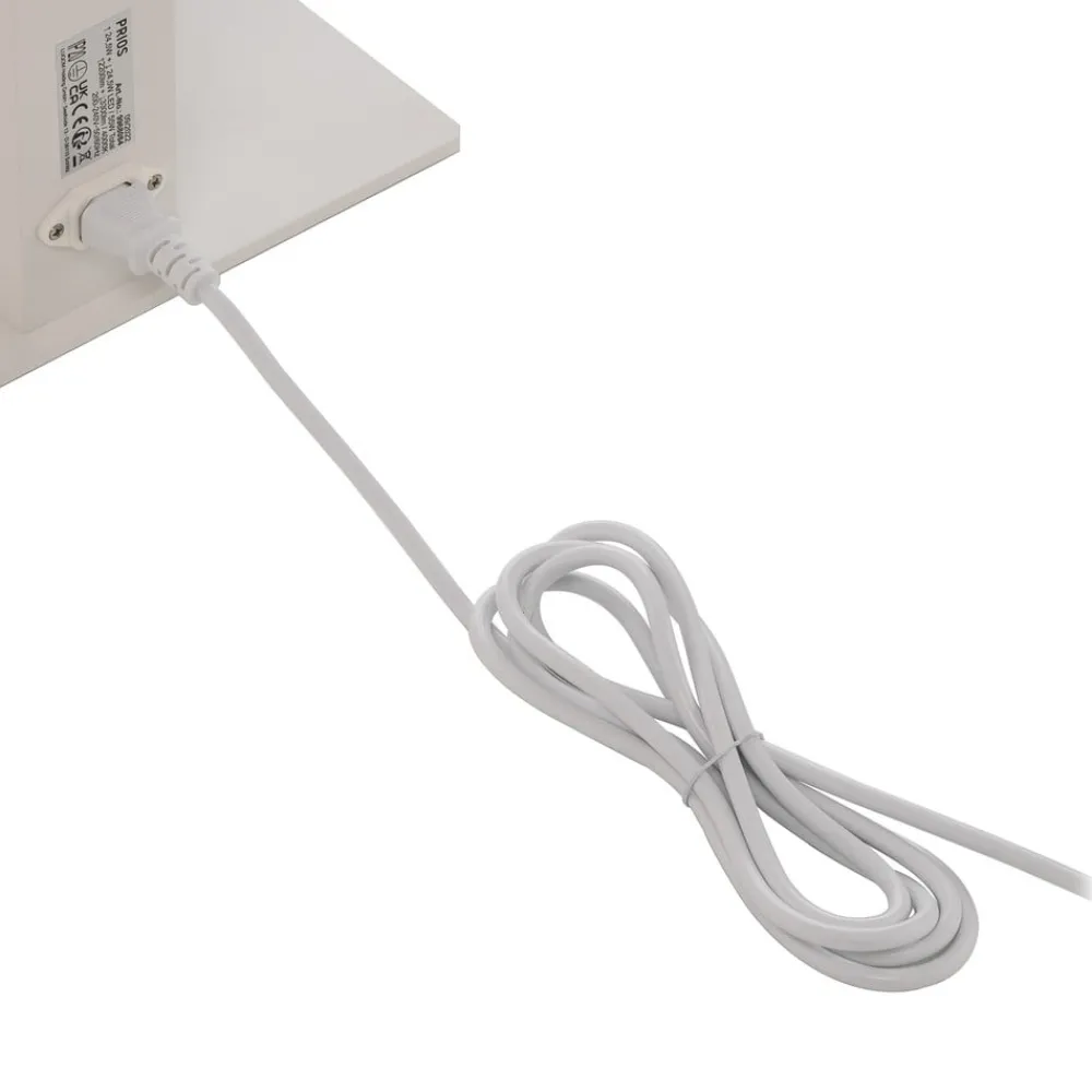 Gulvlamper ^ PRIOS LED-gulvlampe til kontor Taronis, hvid, 195 cm, dæmpbar