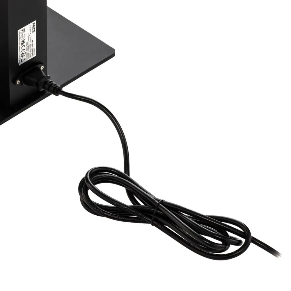 PRIOS Arbejdsrum/Kontor|Gulvlamper > LED-gulvlampe til kontor Taronis, sort, 195 cm, dæmpbar
