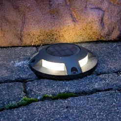 PRIOS Dekorationsbelysning|Solcellelamper > LED gulv-spotlight med LED Selius, antracit, IP67