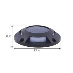 PRIOS Dekorationsbelysning|Solcellelamper > LED gulv-spotlight med LED Selius, antracit, IP67