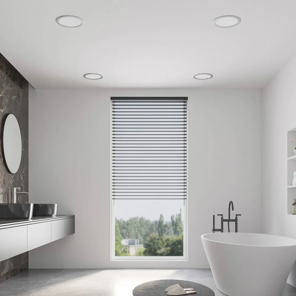 PRIOS Loftlamper|Indbygningsspots > LED-indbygningslampe Cadance, sølv, 24 cm, CCT, IP44