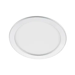 PRIOS Loftlamper|Indbygningsspots > LED-indbygningslampe Cadance, sølv, 24 cm, CCT, IP44