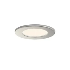 Loftlamper|Indbygningsspots ^ PRIOS LED-indbygningslampe Cadance, sølv, 12 cm, sæt med 2, CCT