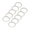 Loftlamper|Indbygningsspots ^ PRIOS LED-indbygningslampe Cadance, sølv, 22 cm, sæt med 10, CCT