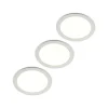 PRIOS Loftlamper > LED-indbygningslampe Cadance, hvid, 24 cm, sæt med 3, CCT