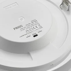 PRIOS Loftlamper > LED-indbygningslampe Cadance, hvid, 24 cm, sæt med 3, CCT