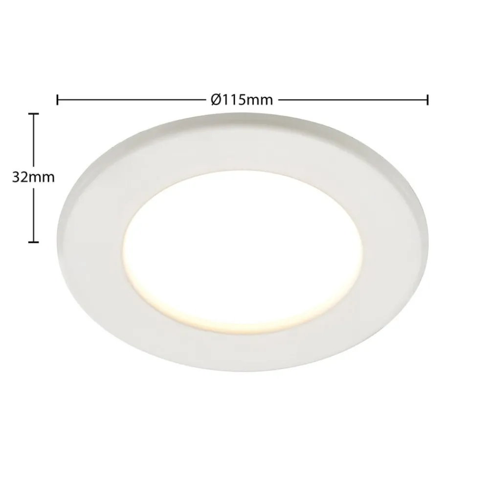 PRIOS Loftlamper|Loftlamper > LED-indbygningslampe Cadance, hvid, 12 cm, sæt med 10, CCT
